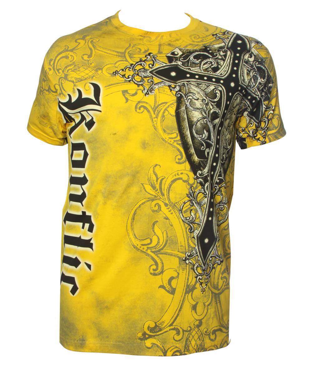 洋楽 KONFLIC WORLD Konflic Triple Fleur De Lis T-Shirt (White) – Bewild